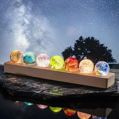 Világító kristály galaxis gömbök