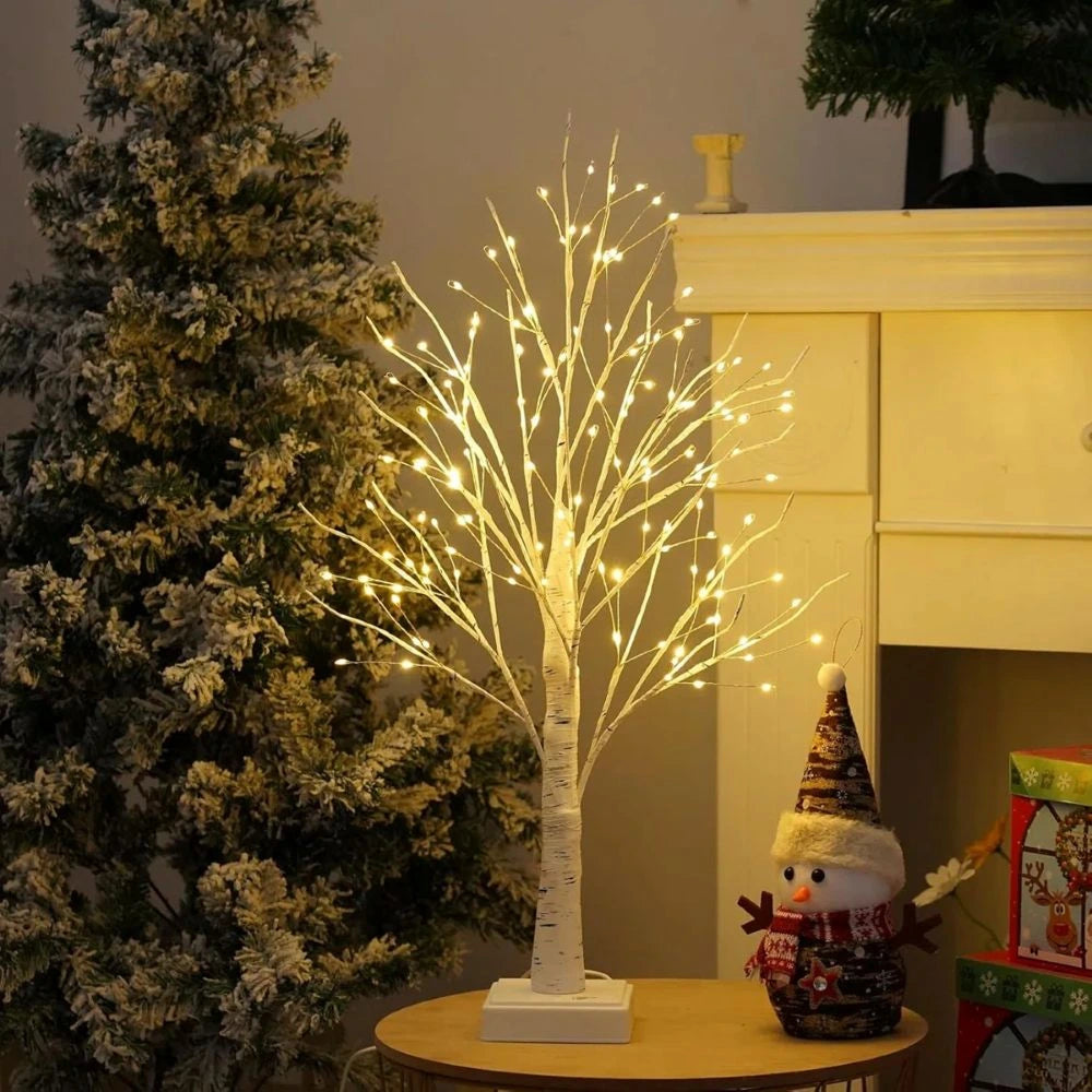 Lampe arbre bouleau nordique