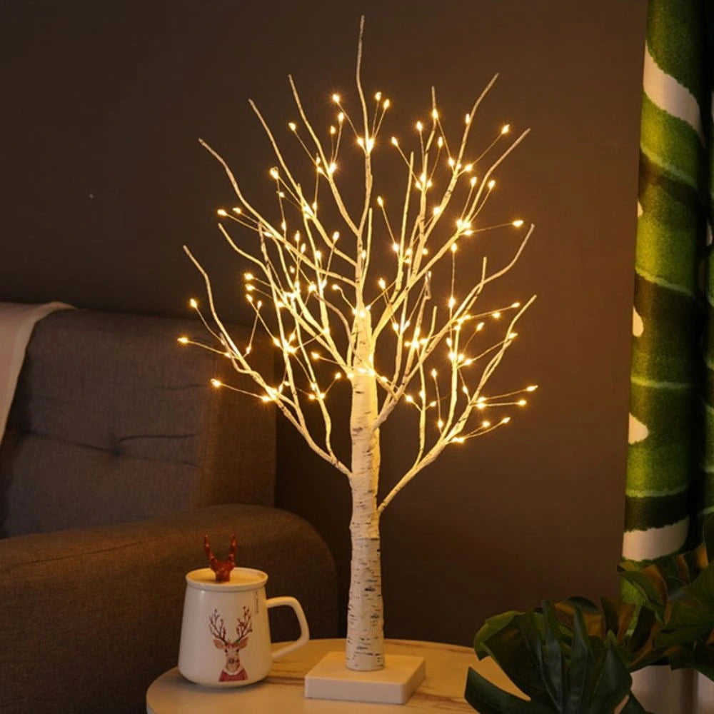 Lampe arbre bouleau nordique