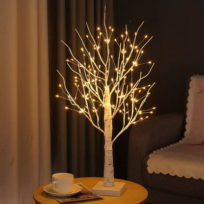 Lampe arbre bouleau nordique