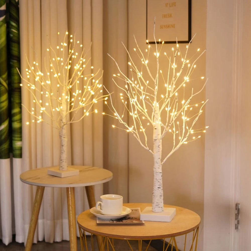 Lampe arbre bouleau nordique