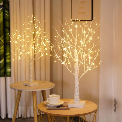 Lampe arbre bouleau nordique