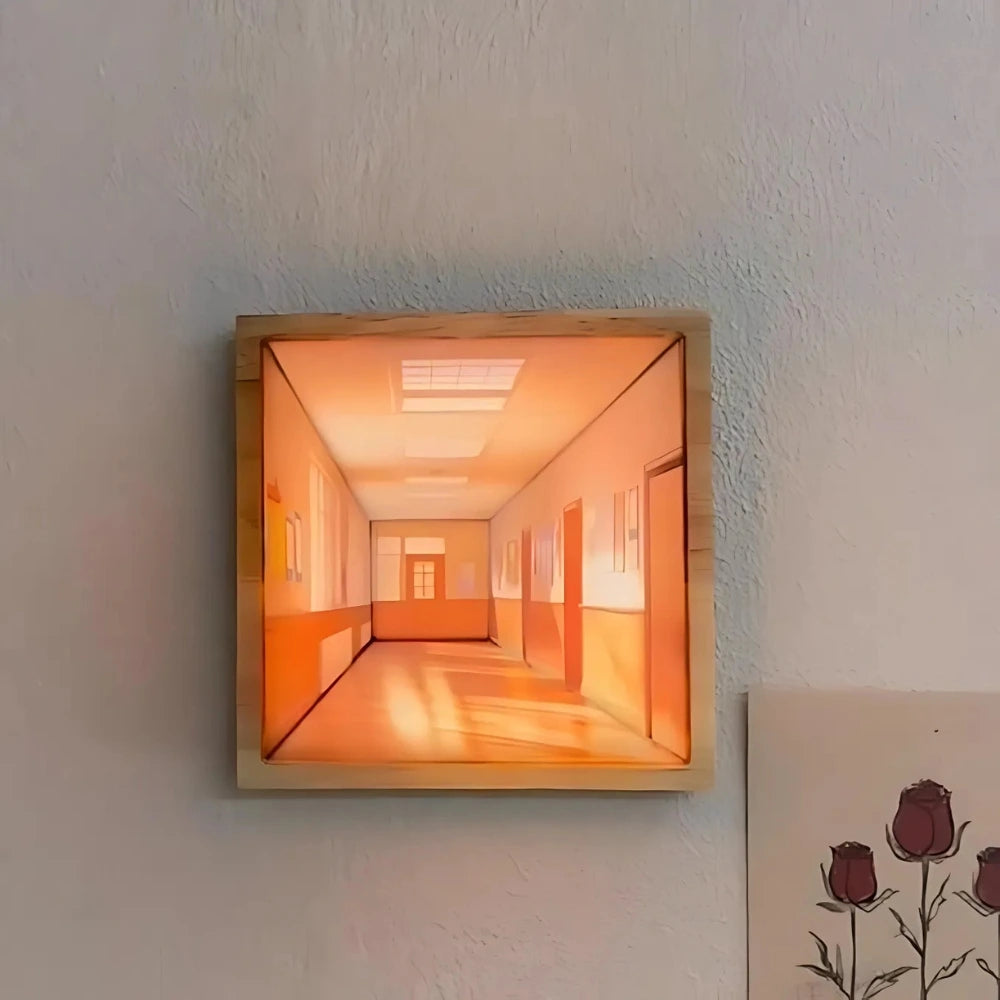3D 착시 아트 조명