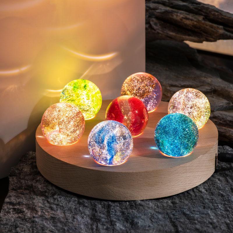 Világító kristály galaxis gömbök