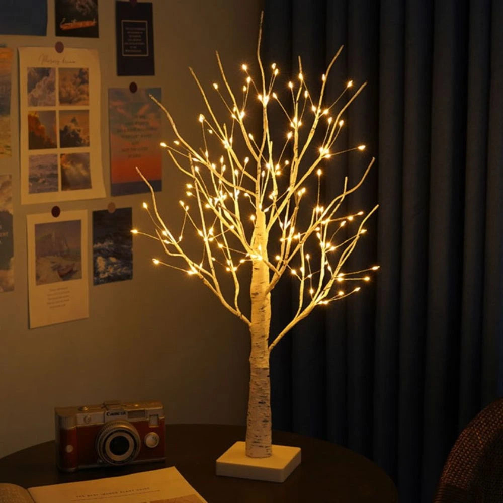 Lampe arbre bouleau nordique