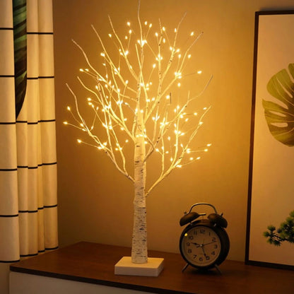 Lampe arbre bouleau nordique