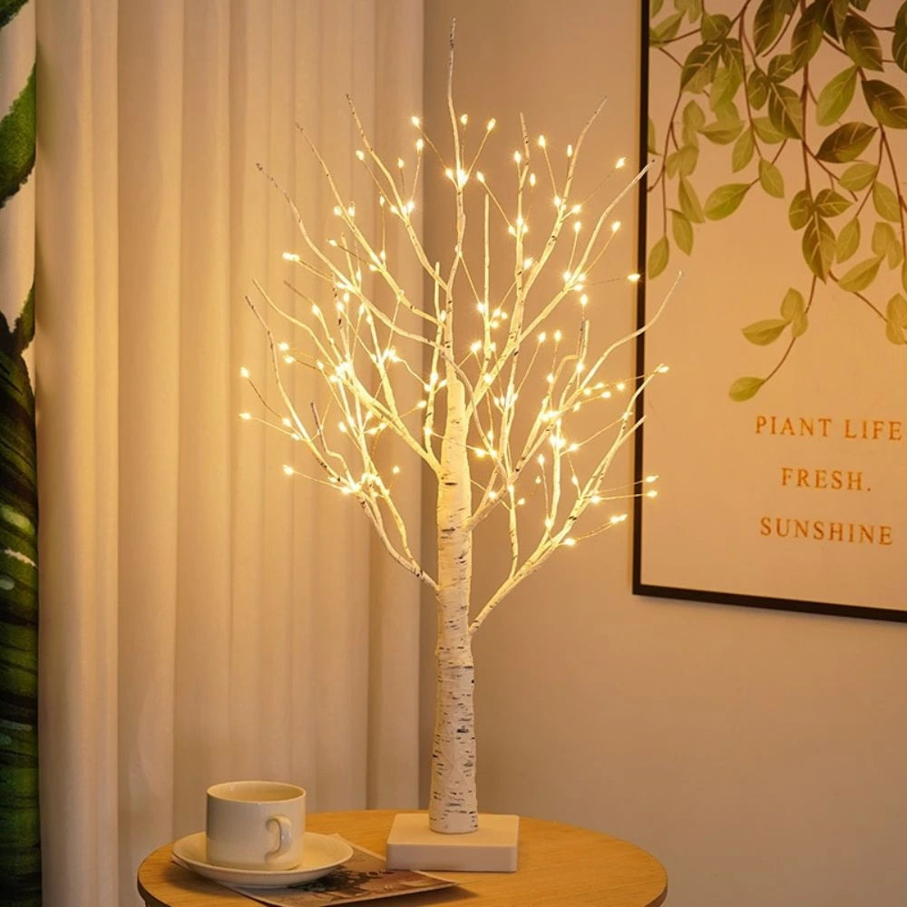 Lampe arbre bouleau nordique