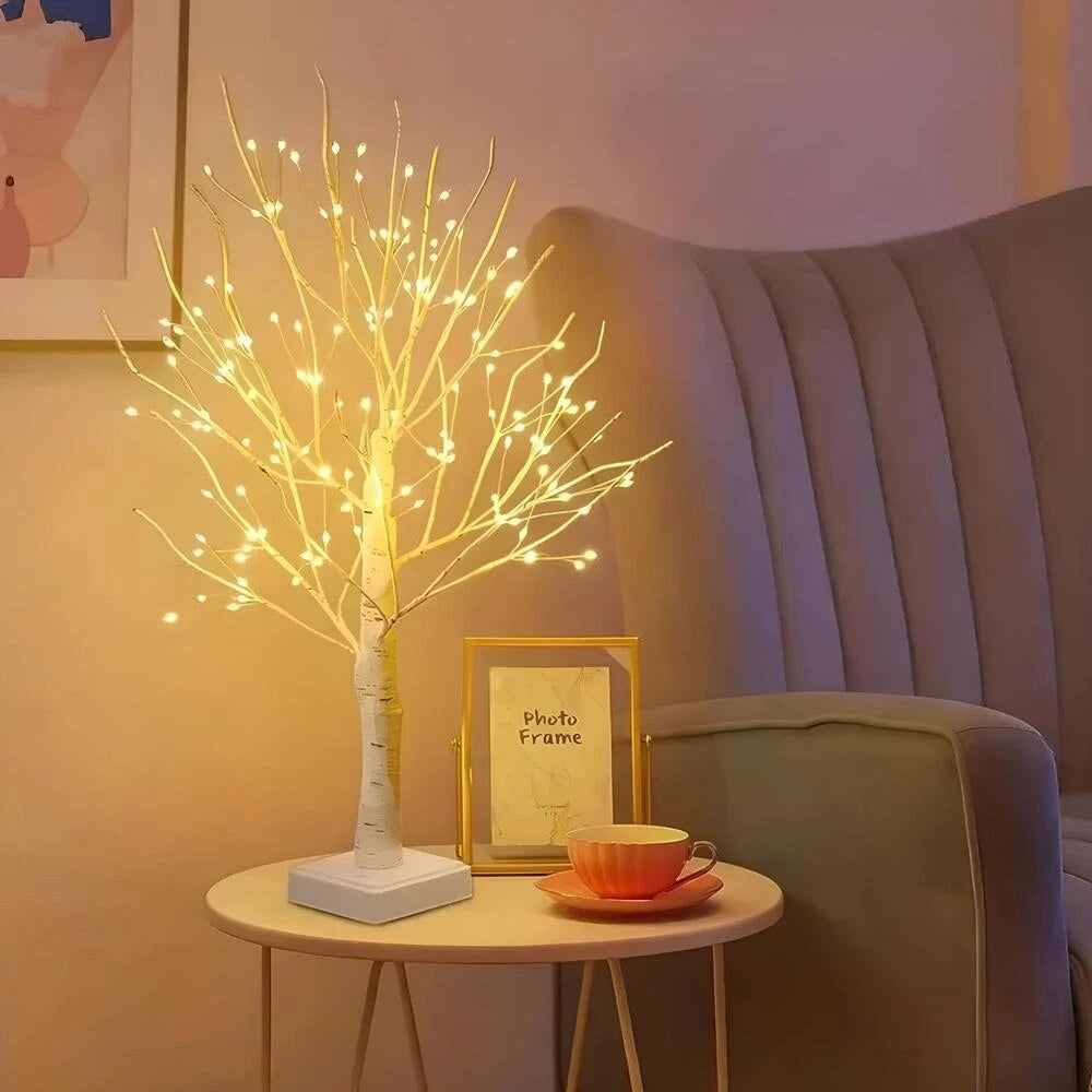 Lampe arbre bouleau nordique