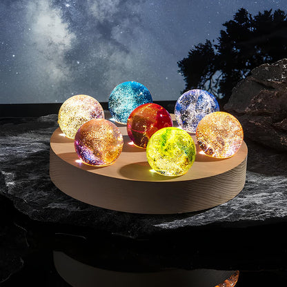 Világító kristály galaxis gömbök