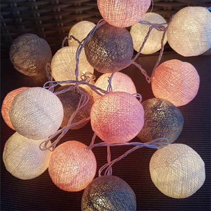Cotton Ball Garland