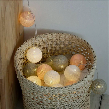 Cotton Ball Garland