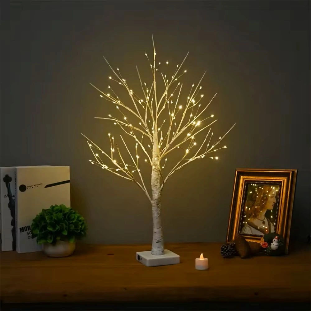 Lampe arbre bouleau nordique