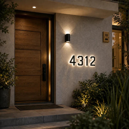 Solar House Number Light