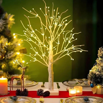 Lampe arbre bouleau nordique