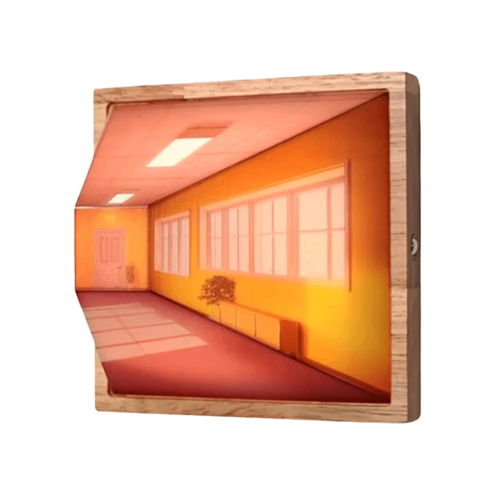 3D 착시 아트 조명
