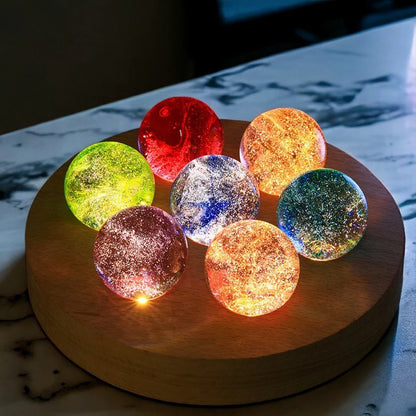 Világító kristály galaxis gömbök